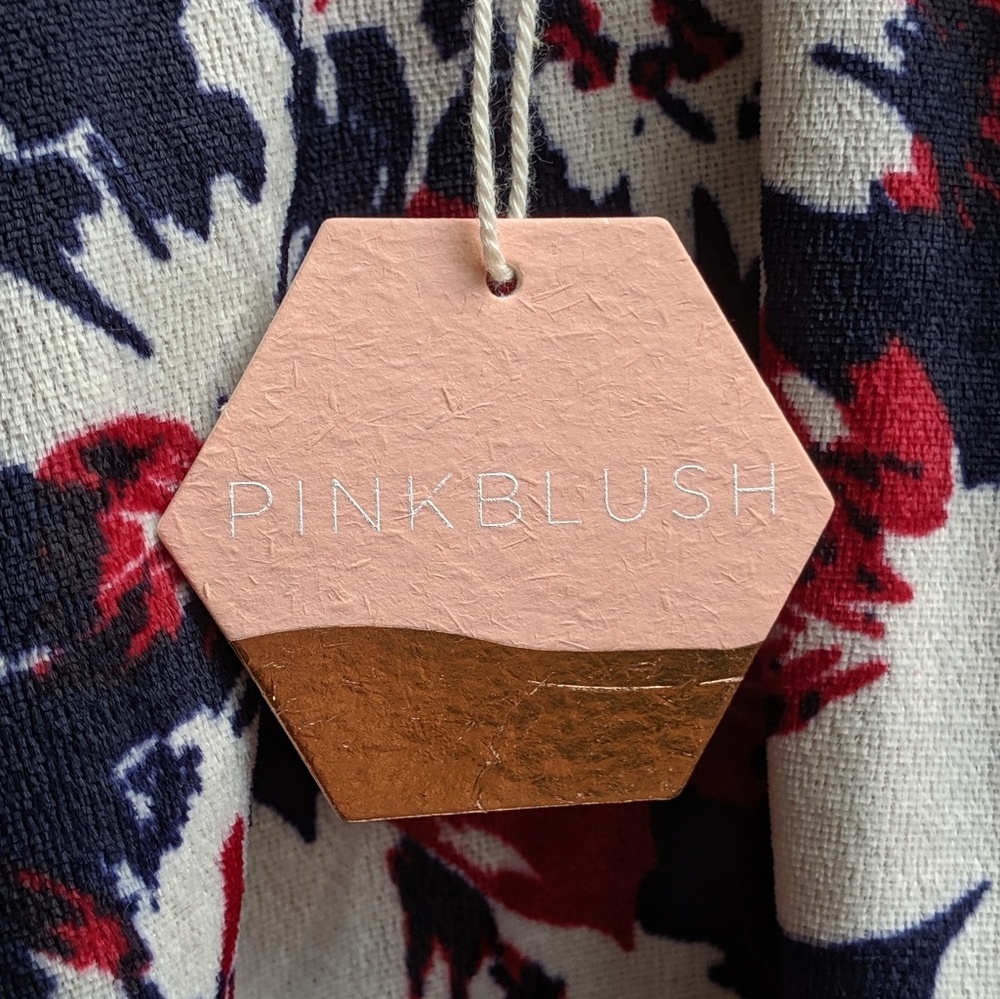 NWT Pinkblush off the shoulder velveteen dress. - Picture 3 of 6